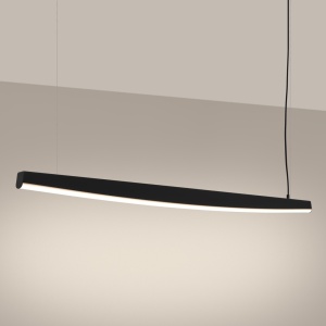 LED-es függőlámpa 3000K, Jorun 150, fekete, 150x3x210 cm - Img 3
