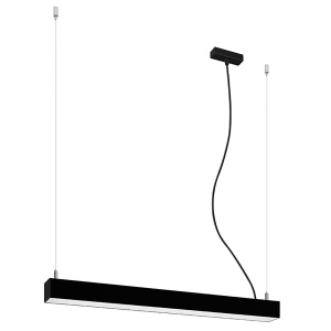 LED-es függőlámpa 4000K, Pinne, fekete, 67x6x150 cm