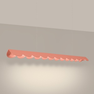 LED-es függőlámpa, Biscuit, 3000K, barack, 131x13x200 cm - Img 3
