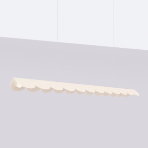 LED-es függőlámpa, Biscuit, 3000K, bézs, 131x13x200 cm - Img 2