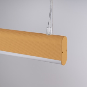 LED-es függőlámpa, Farge, 4000K, arany, 120x8x150 cm - Img 6
