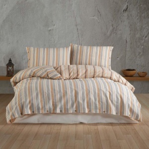 Lenjerie 1 Persoana Velena Somon (Bumbac 100%)