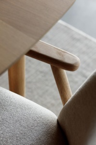 Masa dining Aston, Alb, 75x210x100 cm