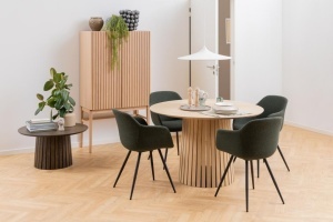 Masa dining Christo, Alb, 75x120x120 cm - Img 3