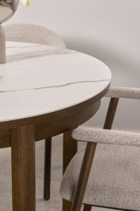 Masa dining Southampton, Bej, 75x120x120 cm - Img 3