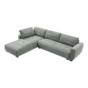 Megfordítható sarokkanapé, Gianco, Pako World, textil, menta, 298x208x85 cm - Img 5