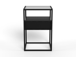 Noptiera Randolf, Gri, 60x40x35 cm - Img 4