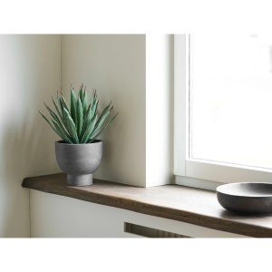 Planta artificiala decorativa Agava Agave, Gri, 32x31x41 cm - Img 2