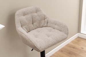 Scaun de bar Brooke V1, Bej, 109x52x52 cm - Img 2