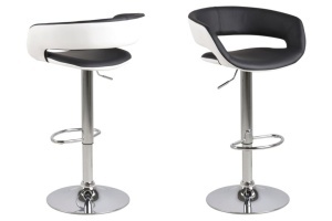 Scaun de bar Grace, Negru, 101x54.5x48.5 cm - Img 2