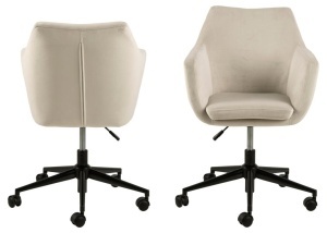 Scaun de birou Nora V2, Maro, 91x58x58 cm - Img 3