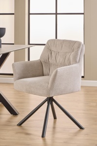 Scaun dining Alonso, Bej, 85.5x64x60.5 cm - Img 2