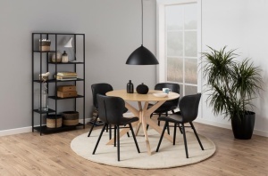 Scaun dining Batilda -A1 V1, Negru, 82.5x47x53 cm - Img 2