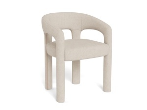 Scaun dining Cole, Bej, 76x58x55 cm - Img 3