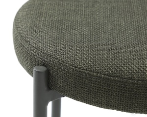 Scaun dining fara spatar PELICAN, Verde masliniu, 44x48x44 cm - Img 2