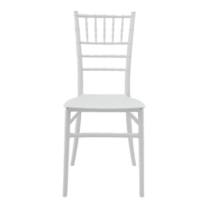 Scaun evenimente, Tiffany I, Alb, 38.5x46.5x87 cm - Img 6