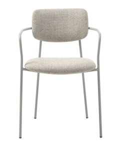 Scaun ZAMA, Alb, 54x77x55 cm - Img 3