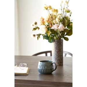 Set 2 piese Cani Amalia, Verde inchis, 10x10x7.5 cm