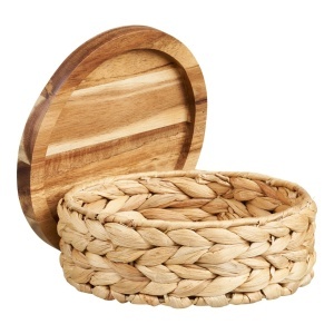 Set 3 piese Cosuri pentru depozitare Botofte, Natural, 30x30x15 cm - Img 2