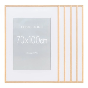Set 5 piese Rame foto Marbella, Natural, 100x70x1.8 cm
