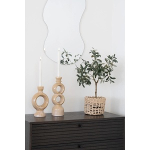 Suport pentru lumanare, Maro, 9.5x10.7x30.5 cm - Img 2