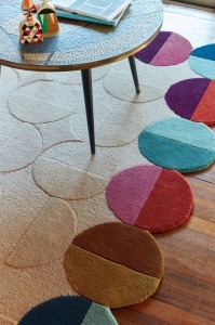 Szőnyeg, Flair Rugs Mia Textured Scallop, rózsaszín/lila, 120x170 cm