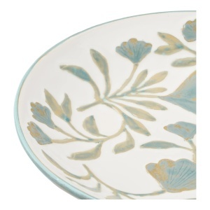 Tava decorativa, Alb, 35.5x35.5x5 cm