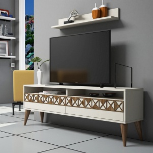 TV komód szett, Line, krém