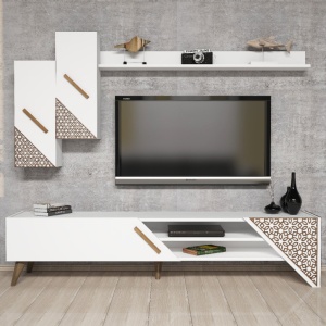 TV-szekrény, Beril, Fehér - Img 3