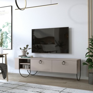 TV-szekrény, Norfolk Tv Stand, Világos mokka