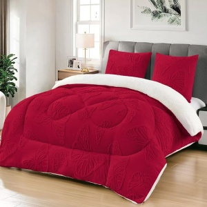 Vastag, szőrmés Cocolino paplan, Buffy V22, bordó, 4.5kg, 200x230 cm