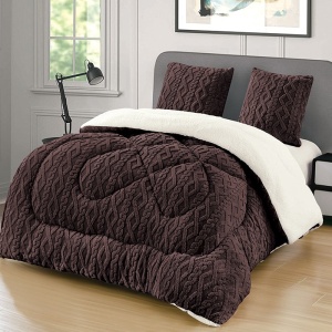 Vastag, szőrmés Cocolino paplan, Wave V30, barna, 4.5kg, 200x230 cm