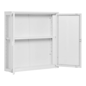 Vitrina suspendata Brisbane, Alb, 18x80x80 cm - Img 2