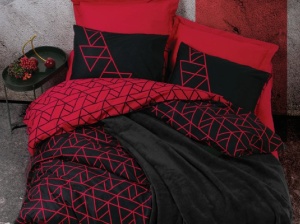 Ágyneműhuzat és takaró szett, Shadow, 1 személyes, 100% pamut