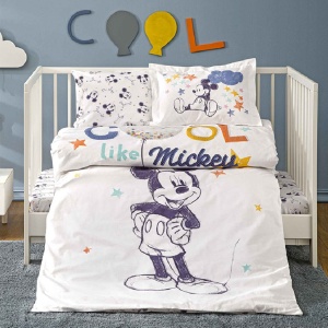 Baba ágyneműhuzat, Mickey Mouse Cool, 100% pamut