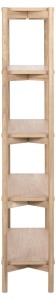 Biblioteca Braidwood, Alb, 160x86x30 cm - Img 8