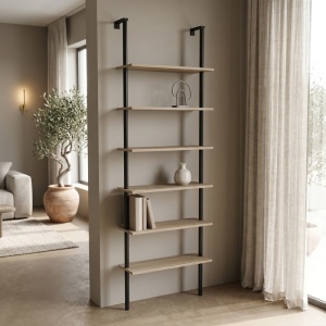 Biblioteca, Dimmo, Pako, Sonoma 60x20x180 cm