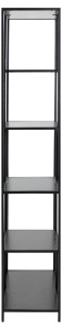 Biblioteca Seaford, Negru V1, 185x77x35 cm - Img 6