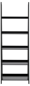 Biblioteca Wally, Negru, 180x63x40 cm - Img 3