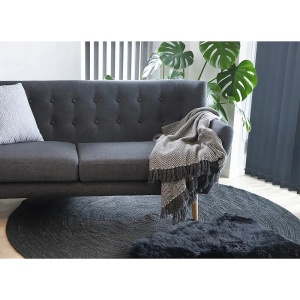 Blana decorativa de miel, Negru , 85x50x5 cm - Img 2