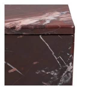 Borcan, Rosu inchis, 12x12x8 cm