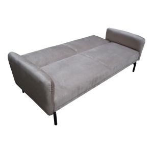 Canapea extensibila Veluto, Gri, 85x197x83 cm - Img 3