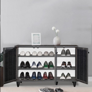 Cipősszekrény Ronan, wenge, 105x35x66 cm - Img 2
