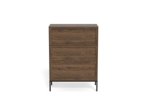 Comoda Palmdale, Gri, 110x80x40 cm - Img 3
