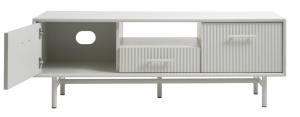 Comoda TV PALMA, Gri deschis, 45x50x140 cm - Img 2