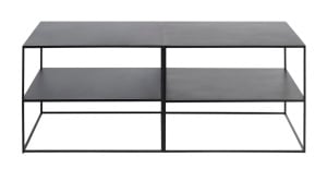 Consola PEBBLE, Negru, 65x50x65 cm - Img 4