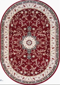 Covor Oval, Lotos, Rosu, 60x110 cm, Delta Lotos 523 210 - Img 2