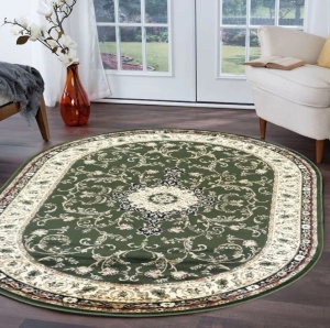Covor Oval, Lotos, Verde, 60x110 cm, Delta Lotos 523 - Img 4