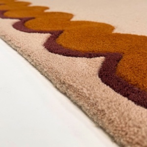 Covor Wiggle Wool Portocaliu 140x200 cm - Img 4