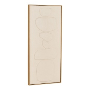 Decoratiune de perete Victoria No. 1, Bej, 4.5x60x120 cm - Img 4